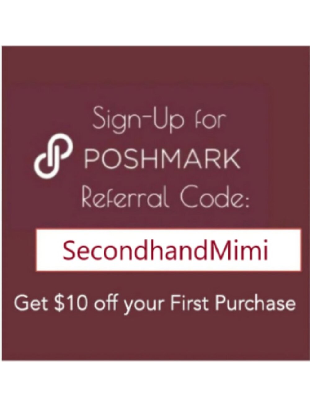 New to Poshmark? Code SecondhandMimi for a $10 credit - READ BELOW
